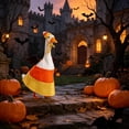 thumbnail image 5 of AuroraX 23 inch Porch Goose Thanksgiving Outfit Sets Pumpkin Dress Porch Goose Clothes Set 17 19 20 inch Funny Porch Goose Accessories Summerween Party Decorations, 5 of 6