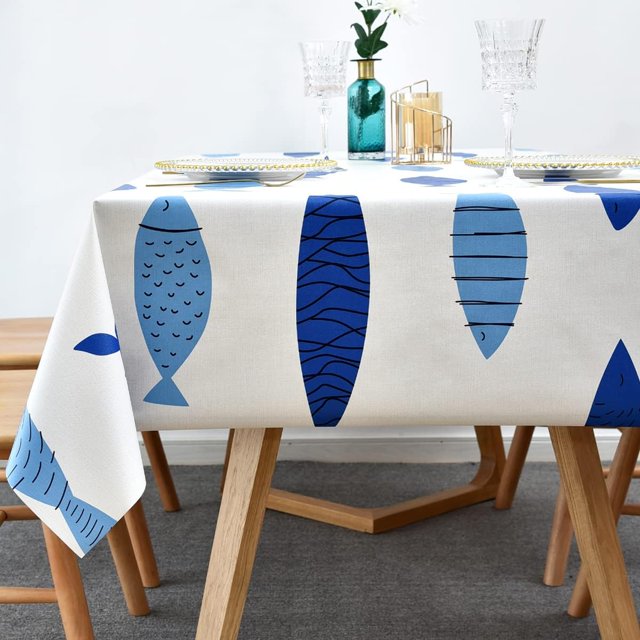 Fall Sunflower Vinyl Tablecloth Rectangle Plastic PVC Oilcloth Tablecloths Wipeable Table Cloth Cover for Foot Folding Tables Kitchen Dining Room Table Crafting x