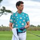 thumbnail image 3 of Balery Hippo In Water Head Camisa Polo de Hombre con Estampado, de Manga Corta y Tejido Medio, Camisa Tipo Golf Polo-Medium, 3 of 6