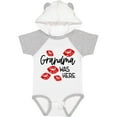 thumbnail image 3 of Inktastic Grandma Was Here Red Kisses Boys or Girls Baby Bodysuit, 3 of 5