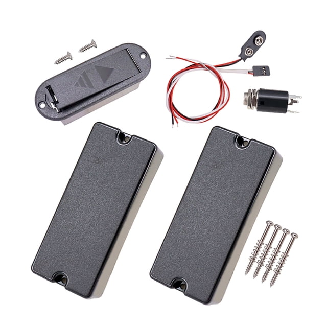 Bearachild Cubiertas para pastillas, cables de conexión, caja de batería, enchufe, juego de pastillas para cuello de puente profesional, Control de voz, Artesanía Bearachild HA064112-00