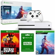 Microsoft Xbox One S 1 TB Battlefield V Bundle with Red Dead Redemption 2 Bundle