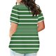 thumbnail image 3 of Plus Size Mujeres Blusas Cuello en V Casual Suelto Verano Blusa de Manga Corta para el Uso Diario Y Casual, 3 of 5