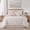 Blush, variant on Nanshing Home Grey 7 Piece Jacquard Geometric Comforter Set, Queen Size, Matching Bed Skirt, Pillows & Shams, All Season Bedding Set