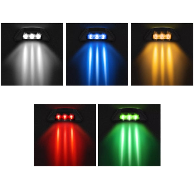 Wosthever Luz solar impermeable de la entrada del LED para la iluminación segura del camino al aire libre Luz LED impermeable del parpadeo Iluminación y accesorios verde 1 pieza