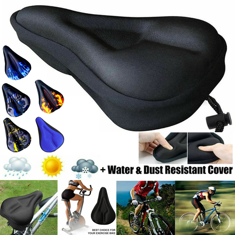 Soft Saddle Pad Cushion Cover Gel Silicone Seat for Mountain Bike Bicycle New