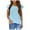 Light Blue, variant on Godom Girls' Short-Sleeve Shirts Tops Cotton Tees Kids Summer Fashion Tops Tees