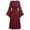 Wine, variant on KICILVS Witch Costume Women Bell Sleeves Lace Up V Neck Renaissance Medieval Larp Dress Cosplay A Line Maxi Swing Dress