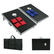 ZENSTYLE Portable Aluminum Cornhole Toss Game Set 3 x 2Size Boards with 8 Bean Bags & Carrying Case