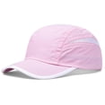 thumbnail image 4 of Unisex Baseball Cap, Color-blocking Adjustable Visor Hat for Men and Women, Breathable Quick-Dry Sport Caps for Running, Cycling, Hiking, Training and Daily Wear-Pink, 4 of 4