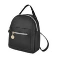 thumbnail image 3 of Mini mochila informal de piel sintética para mujer, bolso de mano para niñas y mujeres, cumpleaños de primavera Negro, 3 of 8