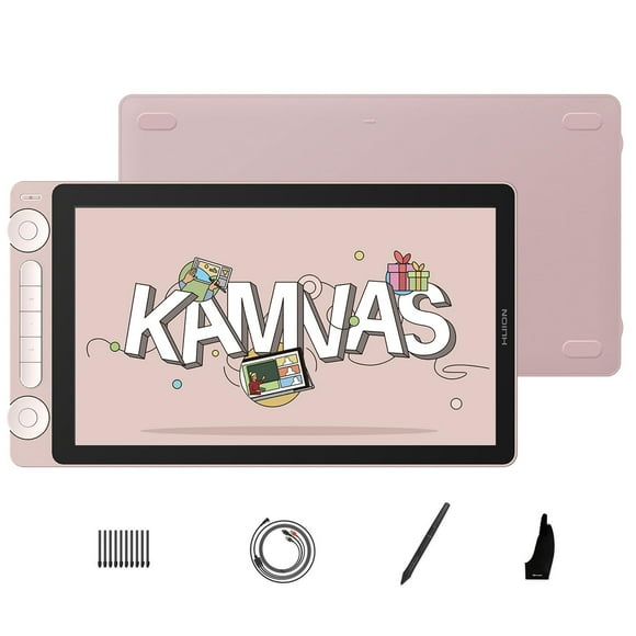 Tableta de dibujo HUION Kamvas 13 (Gen 3) con pantalla rosa