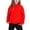 Red, variant on Toddler Kids Girls Sweatsuit Set Cute Hooded Hooded Sweatshirt Pants Solid Color Casual Two Piece Outfit With Pockets Casual Outfits Sets 3-4 Years