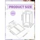thumbnail image 2 of 10 cajas de PVC transparentes plegables con lazo, cajas de regalo de PVC transparente, 2 of 3