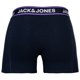 thumbnail image 5 of JACK&JONES Calzoncillos bóxer para hombre, lote de 10 - JACLIMES SOLID TRUNKS 10 PACK, algodón elástico, logotipo Negro/Azul M (Medium), 5 of 7