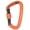 Orange, variant on BIMZUC 7075 Aviation Aluminum Master Lock Carabiner D Ring Safety Buckle Security Equipment Gear for Outdoor Climbing Camping Gray Heavy Duty 24KN (3.94 inches / 10 cm)