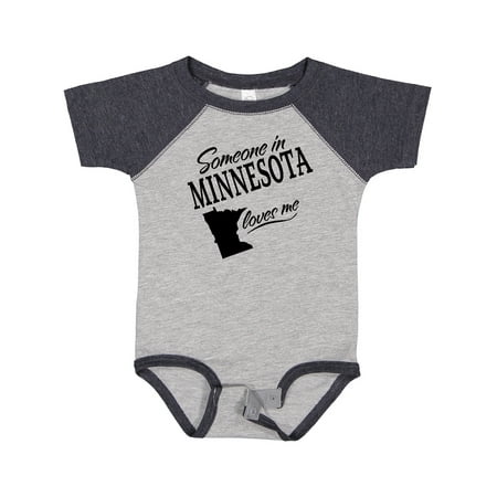 

Inktastic Someone in Minnesota Loves Me Gift Baby Boy or Baby Girl Bodysuit