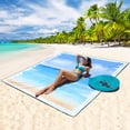 thumbnail image 4 of Alfombra de playa Blanket WIWIGO, impermeable y resistente a la arena, 201 x 211 cm, 4 of 6