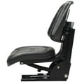 Tractor seat with suspension black