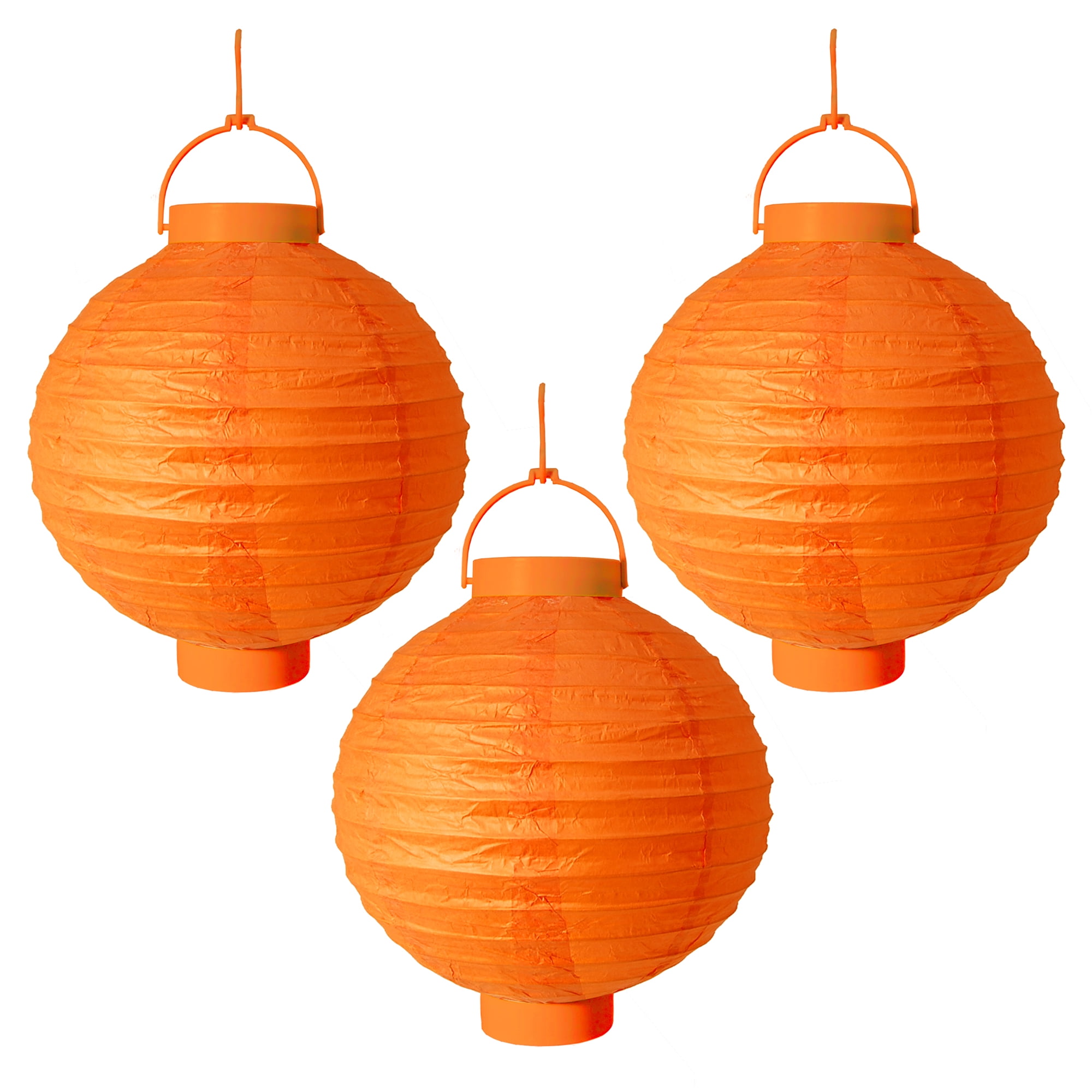 LumaBase Battery Operated Paper Lanterns Set of Three