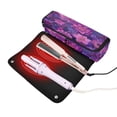 thumbnail image 3 of Hair Tool Organizer Bag with Heat Resistant Mat Removable Travel Storage Case for Hot Air Brushes Curling Irons Lavender Bohemian Pattern, 3 of 8