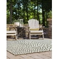 thumbnail image 7 of Jill Zarin Outdoor Collection Area Rug - Cape Town (10' 8" Square Green/Ivory), 7 of 7