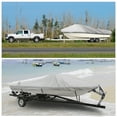 thumbnail image 3 of 300D Polyester Waterproof Boat Cover V-Hull Protector, 3 of 8