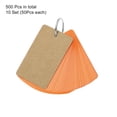 thumbnail image 3 of Uxcell 3.5" x 2" Blank Flash Cards with Rings Study Cards Index Cards Note Card Pre Hole Punched, Orange 500 Pack, 3 of 6