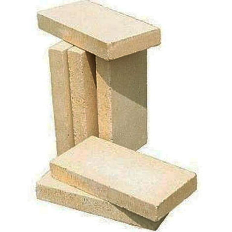 Fire Bricks, Woodstove Firebricks, Size 9″ x 4-1/2″ x 2-1/2″, 2-Pack,  Insulating Fire Bricks, 2.5 Thick Clay Firebricks Replacement for Wood  Stoves