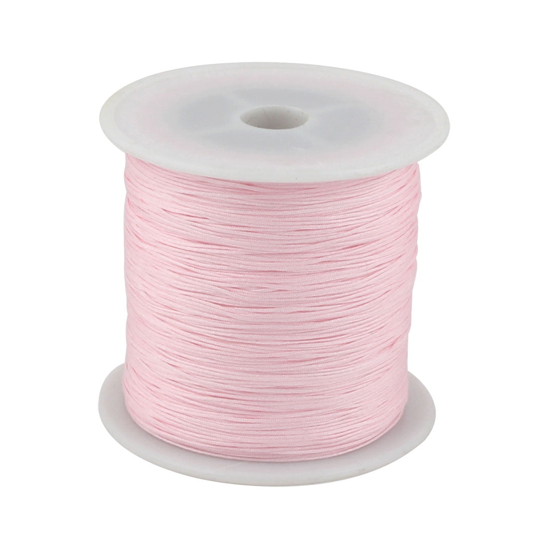 Nylon DIY Art Braided Beading Chinese Knot Cord String Rope Roll Pink