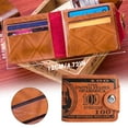 thumbnail image 2 of Men's US 100 Dollar Bill Leather Bifold Card Photo Holders Wallets Handbag Purse T0S5, 2 of 8