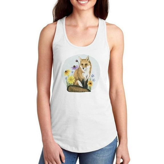 Wild Woodland I. Racerback Tank Women -Grace Popp Designs, Female x-Large
