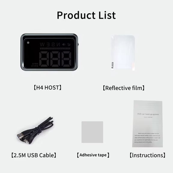 Hud Head Up Display Gps Speedometer For Cars Clear Projection Smart Speed Alarm Fangkenuo