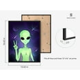 thumbnail image 2 of Haus and Hues Trippy Alien Poster & Alien Decor Edgy Posters Trippy Aliens Poster Alien Wall Decor and Cool Posters for Room 12x16, 2 of 6