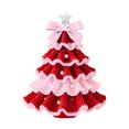 thumbnail image 5 of Colorful Crochet Plush Christmas Tree with Bows Decorations Pendant For Family Fun Soft Materials Ornament, 5 of 8