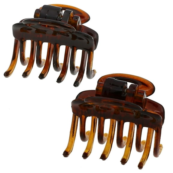 Camila Paris CP2/2 French Hair Clip for Women, Set of 2 Small 1 inch Girls Hair Claw Clips Jaw Fashion Durable and Styling Hair Accessories for Women, Strong Hold No Slip Grip, Made in France