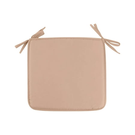 

40X40cm Dining Chair Pad with Ties - Size Standard - Reversible Latex Foam Fill Cushion Machine Washable Linen Look 15.7 x 15.7