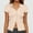 Pure Color, variant on Women's Button Up Ribbed Short Sleeve Cardigan Pure Color T Shirt 50 Clothes for Women Super Tight Sleeve Design Women Shirts Eyelet Tops for Women Flannel Shirt Women plus Button Dress Shirts for