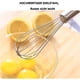 thumbnail image 3 of Batidora de mano de 2 piezas Batidor de huevos con mango de acero de 8 pulgadas * No. 69, 3 of 5