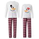thumbnail image 1 of Conjuntos de pijamas de pareja de Navidad para hombres y mujeres, sombrero y pajarita, muñeco de nieve, ropa de dormir para adultos, conjunto de pijamas blancos, 1 of 4