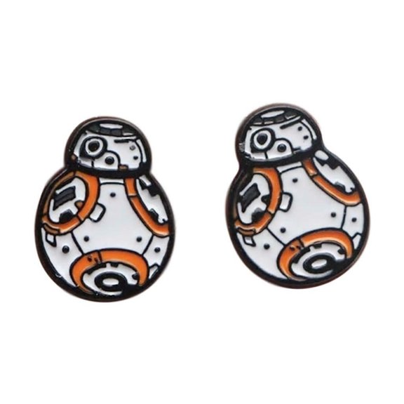 Star Wars BB8 Character Enamel Metal Stud Earrings