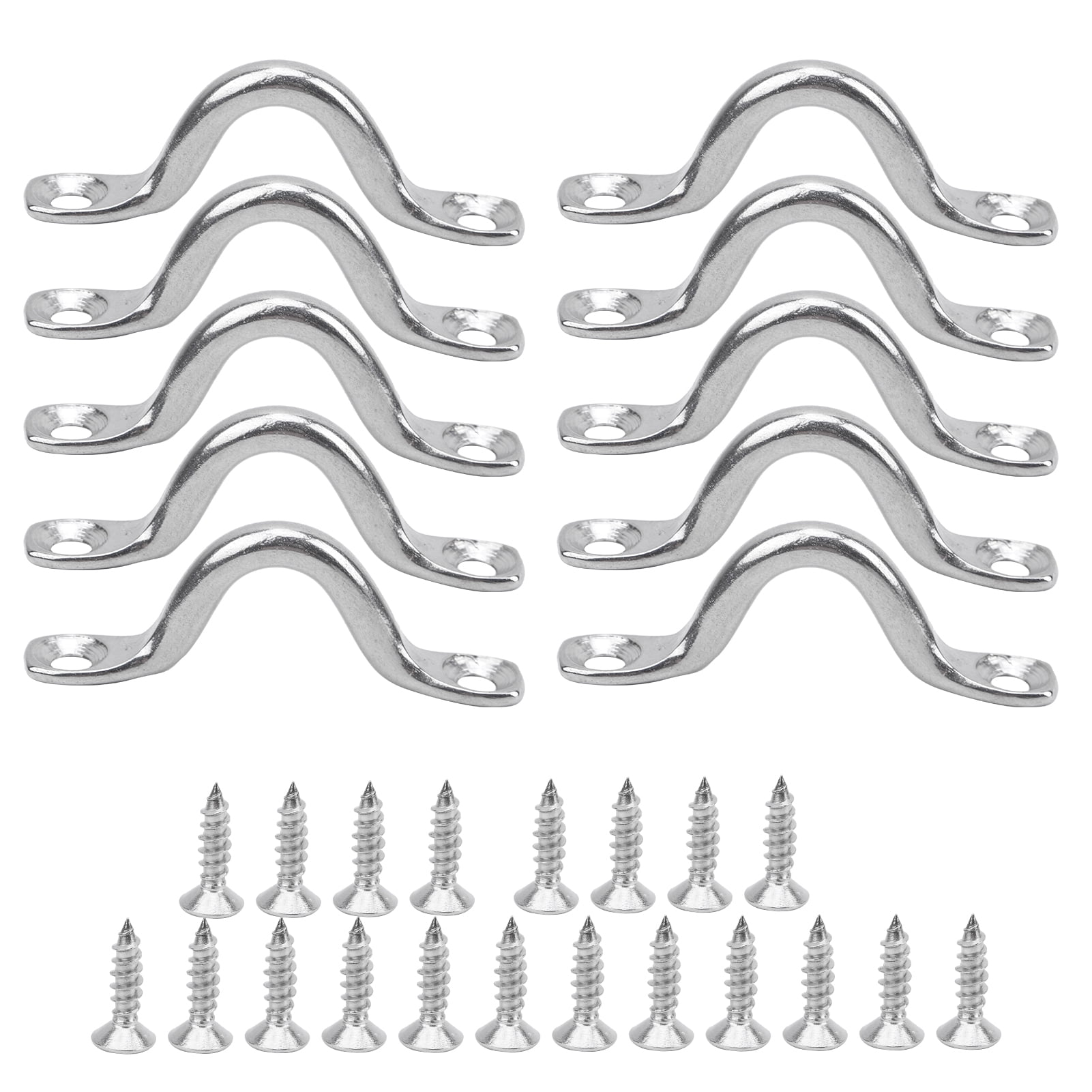 Kit 12 Œillets De Pont En Acier Inoxydable 304 – 6 Mm, 75 Mm, Charge 40 Kg, Pour Bateau, Kayak, Canoë