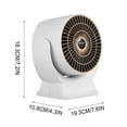 Space Heater Electric Desktop Heater High Output Fan For Home Bedroom