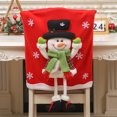 thumbnail image 3 of Fundas Para Sillas De Comedor Protector de silla de dibujos animados de Navidad para decoraciones de fiesta de Año Nuevo (JT310), 3 of 5