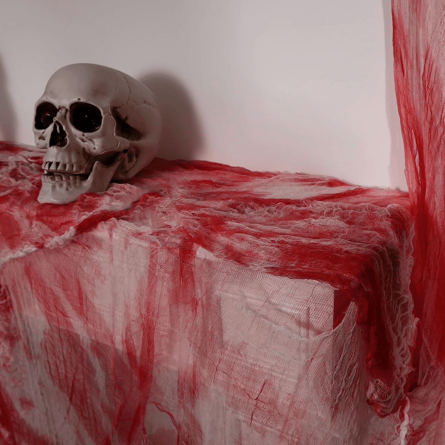 410x80 Inch Halloween Creepy Cloth Gauze Fabric in 5 Colors for Spooky Decor