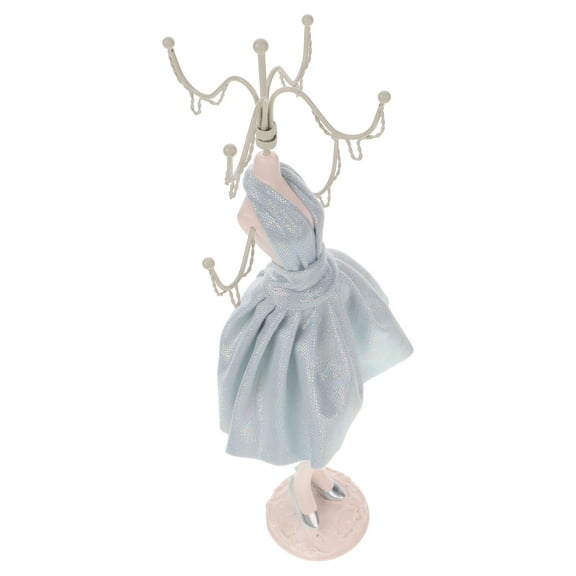 FRCOLOR  Necklace Jewelry Mannequin Pendant Choker Display Stand Earring Showing Stand