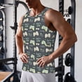 thumbnail image 5 of KLL Gamers Print Men's Muscle Gym Workout Stringer Tank Tops Bodybuilding Fitness T-Shirts Tank Tops Men-3X-Large, 5 of 7