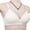 Beige, variant on Women Everyday Bra Daily No Underwire Comfy Front Hollow-Out Padded T-Shirt Bralette V-Neck Supportive Push-Up Brasier, Purple, 34