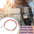 thumbnail image 2 of Unique Bargains 2 Pcs 500cm 16FT 33C/3300 Marine Boat Throttle Shift Control Cable Red with Fastening Head, 2 of 6