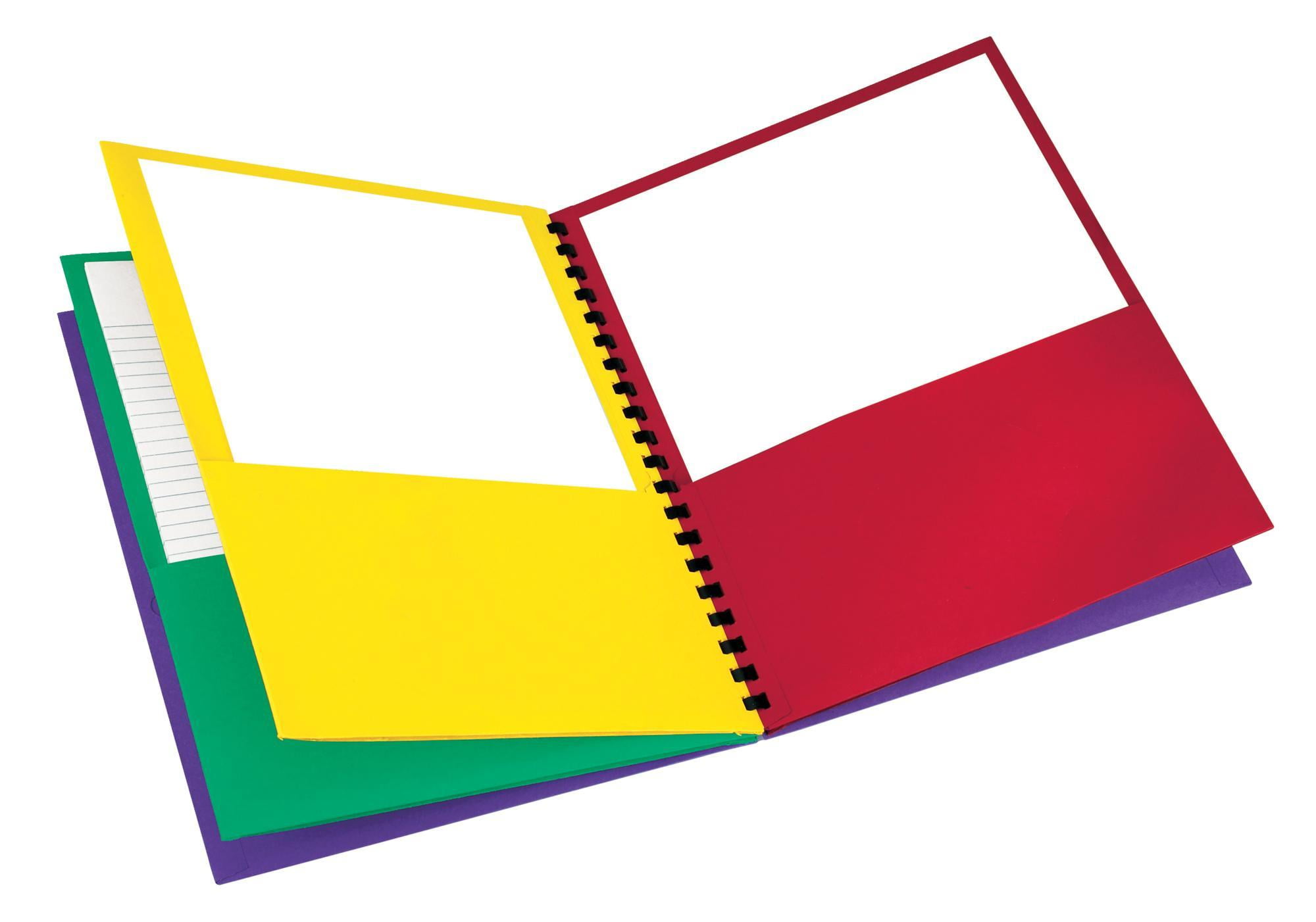 Oxford School Smart Elegant Stripe Portfolio with 8 Colored Pockets, 200, 8-1/2 X 11 Inches, Assorted Colors